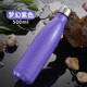 灰鯨 雙層真空不銹鋼保溫杯 創(chuàng  )意可樂(lè )瓶保溫杯 運動(dòng)壺男女士情侶便攜時(shí)尚車(chē)載泡茶水杯子500ML多色可 夢(mèng)幻紫色