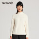 探拓（TECTOP）抓絨衣保暖情侶外套戶(hù)外打底衫 女款凝脂 M