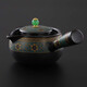 久堂 黑陶日式煮茶器側把煮茶壺陶瓷茶壺電陶爐套裝煮茶爐茶具 老煅泥大喬煮茶器