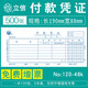 上海立信財(cái)務(wù)會(huì)計(jì)記賬憑證紙收款憑證付款憑證轉(zhuǎn)賬憑證證明單支款憑單出納報(bào)告單支票申請領(lǐng)用單48K 付款憑證120-48 5本裝