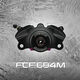 FRANDO BRAKE·SYSTEM車力屋FCF-684一體式鍛造螃蟹卡鉗小牛UQI適用九號N70 M85C改裝 黑色