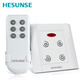HESUNSE河森86型紅外線(xiàn)展廳 燈飾店遙控開(kāi)關(guān)面板220V四路帶手動(dòng) 白色+配套遙控器