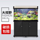 博宇（BOYU）魚(yú)缸 水族箱 熱彎玻璃 40寬 上過(guò)濾家用客廳龍魚(yú)缸養水草金魚(yú)過(guò)濾 EA-100香檳色魚(yú)缸不帶柜(100*40*56)