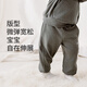 nest designs兒童衛(wèi)褲秋冬天竹絨休閑厚寶寶男女童休閑服長(zhǎng)褲下裝 炭筆灰-衛(wèi)褲（內(nèi)里薄絨） 90碼（建議身高82-92cm）