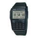 Casio 卡西歐Data Bank男士復(fù)古計(jì)算器防水電子表 黑色 DBC32-1A