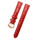 寶茄達（BRIGADA）牛皮手表女表帶 網(wǎng)帶表帶 鋼表帶 男女表帶訂制配表帶 16mm原裝表帶-女-紅色