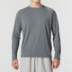 安德瑪（Under Armour）夏季男子運動(dòng)服透氣跑步休閑運動(dòng)長(cháng)袖T桖 1327970-001  灰色 M
