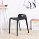 思家麗等位椅子馬椅時(shí)尚簡(jiǎn)約北歐餐椅塑料凳子備用餐椅創(chuàng  )意餐凳家用凳子 【特厚磨砂~黑色等位椅】
