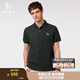 哈吉斯（HAZZYS）男裝 夏款男上衣POLO【3A抗菌】短袖T恤ASTZE0BBX27 深灰色CC M (170/92A 46)