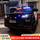 沒玩沒了兒童電動車汽車警車電瓶車可坐人遙控自駕玩具車兒童節(jié)生日禮物 四驅(qū)黑色-旗艦+皮座軟胎