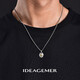 IDEAGEMER北極星銀項(xiàng)鏈男男士個(gè)性復(fù)古小眾不規(guī)則設(shè)計(jì)感痞帥百搭男生吊墜潮 星芒吊墜+鋼鏈【55CM】