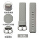 適用于fitbit charge 3智能表帶腕帶 charge3手環(huán)3D鉆石紋 防水硅膠橡膠表帶 灰色 23mm