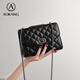奧康（Aokang）包包女包新款牛皮菱格鏈條斜挎包潮流百搭單肩生日新年情人節禮物 經(jīng)典黑