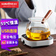 金灶（KAMJOVE）恒溫杯墊 USB家用辦公室暖杯墊 茶水杯保溫加熱底座恒溫寶 WB-08 珍珠白