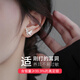 曼蒂婭999足銀蝴蝶耳釘女養(yǎng)耳洞國貨潮百搭耳環(huán)輕奢耳骨釘高級感耳飾品 999足銀鏤空滿鉆蝴蝶耳釘