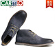 卡帝樂(lè )鱷魚(yú)（CARTELO）馬丁靴男工裝鞋英倫風(fēng)款潮皮鞋復古男鞋潮鞋春款翻毛皮低幫沙漠靴 灰色 40