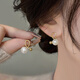 伊燦日韓簡(jiǎn)約仿珍珠耳釘女小眾設計感時(shí)尚耳飾2025年新款爆款個(gè)性耳環(huán) 簡(jiǎn)約仿珍珠耳釘
