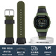 老皮匠適配卡西歐小方塊DW5600 GW-M5610 AE-1200改裝帆布尼龍手表帶 軍綠色-鋼色扣 16mm