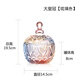 歐式玻璃糖果罐 透明帶蓋儲(chǔ)物罐水果碗糖缸調(diào)味罐煙缸首飾盒 大皇冠【琉璃】