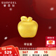 賽菲爾黃金轉運珠足金3D硬金蘋(píng)果手繩黃金平安果手鏈送生日禮物 蘋(píng)果轉運珠-配紅皮繩 約0.40克