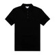 Calvin Klein CK男裝  男士商務(wù)休閑上衣 男款舒適柔軟珠地棉短袖翻領(lǐng)Polo衫 黑色-翻領(lǐng)T恤男 L(建議80-90kg)