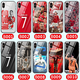 WENYAFF iPhone17/16/15/13/14pro/12promax玻璃手機殼蘋(píng)果11pro XS MAX防摔XR磨砂6s/7/8plus全包軟套 C羅球衣-尤文圖斯-羅納爾多-足球星周邊