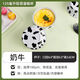 oein布丁杯蛋糕蝦扯蛋模具空氣炸鍋專(zhuān)用碗烤箱錫紙杯鋁箔盒小號烘焙盤(pán) 奶牛色【布丁杯】10只