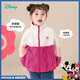 迪士尼寶寶（Disney Baby）童裝男女童學(xué)院風(fēng)米奇時(shí)尚休閑百搭舒適保暖搖粒絨外套秋冬季新款 233S1853桃紅 140