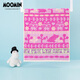 姆明（MOOMIN） 長(cháng)絨棉毛巾 A類(lèi)毛巾單條裝 純棉洗臉巾 柔軟吸水洗澡巾 花朵面巾郊游毛巾粉色-47-110212034*80cm