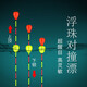冠標(biāo)浮珠對(duì)撞漂高靈敏度超醒目魚漂加粗尾防風(fēng)近視鯽魚納米標(biāo)浮漂滑珠漂 CM-006吃鉛約3.35鯉草湖庫深水