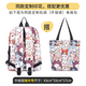 Forever cultivate校園百搭中學(xué)生書包可愛貓咪印花雙肩包男女旅行大容量背包電腦包 912乖巧貓升級版加大號+單肩包