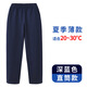忻悅晴兒童校服褲深藍(lán)色運(yùn)動(dòng)褲男女童灰色衛(wèi)褲春秋款學(xué)生藏青色校服單褲 深藍(lán)色-直筒-春夏薄款250g 150 cm