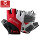 CAVALRY自行車(chē)硅膠半指手套夏季戶(hù)外運動(dòng)健身手套 男女GEL短指手套騎行 CAVALRY-GEL-002-紅白半指 M碼（適合掌寬8.5-9.5厘米）