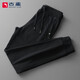 古星（GUXING）運(yùn)動(dòng)褲男小腳透氣舒適束腳休閑運(yùn)動(dòng)褲春秋薄款男士黑色衛(wèi)褲長褲 黑色 3XL/190