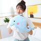 米羽 熱水袋暖手寶充電暖寶寶卡通暖手袋可愛(ài)毛絨可拆洗防爆暖水袋 藍色鯨魚(yú)電暖寶