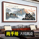牧子喜行2025手繪鴻運當頭裝飾大氣辦公室靠山圖聚寶盆山水畫(huà)客廳風(fēng)景掛畫(huà) CT-1537-紫氣東來(lái) 【純手繪長(cháng)180*80高CM有機玻璃+實(shí)木框包安裝