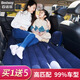 Bestway充氣床墊戶外野營氣墊床自駕游長途旅行SUV后排充氣床折疊墊 耐磨植絨藍色(雙護擋款)+車載泵