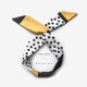 清晨的星星網(wǎng)紅新款頭箍日常外出韓版頭飾發(fā)帶甜美可愛(ài)女生發(fā)箍兔耳朵發(fā)飾春 黑色波點(diǎn)+黃色