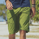AKCLUB新復古回潮海錨彈力直筒輕量速干休閑沙灘短褲男AK男裝2314205 蕨綠 M