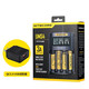 奈特科爾（NITECORE）多功能充電器UMS4 智能四槽USB快速充電18650/21700鋰電池QC快充 UMS4標配 升級款 + QC3.0適配頭