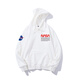 幕后英雄 宇航員NASA春秋款寬松連帽衛衣男女同款情侶裝加絨學(xué)生班服 白色【春秋款】 M(165/88A)