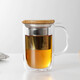 VIVA scandinavia玻璃茶杯茶水分離杯子辦公室男女士水杯綠茶紅茶帶茶漏泡茶杯單人 雙層高溫玻璃杯1只【V75300 】