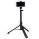 思銳（SIRUI）三腳架 MS-01K雨傘式手機三腳架 藍牙遙控 直播拍照拍視頻 小巧便攜落地三腳 黑色