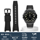 適配卡西歐G-SHOCK鋼鐵之心硅膠手表帶GST-B100/S110/W300/410表帶替換腕帶 黑色-黑色扣 26mm