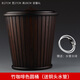 錦格竹制茶渣桶 茶桶過(guò)濾茶葉桶茶水桶廢水桶功夫茶具配件圓形大號 竹咖啡色圓桶(配銅頭水管)容量6L