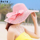 沐銘爾萊防曬帽女夏沙灘大帽檐帽子女夏季防曬沙灘草帽女韓版學(xué)生百搭夏天女士時(shí)尚大檐遮陽(yáng)帽 滿(mǎn)天星大檐帽-粉色 頭圍56-60cm可戴
