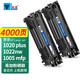 天凌適用惠普hp laserjet 1020 plus墨盒1022nw硒鼓1005mfp墨盒碳粉曬鼓 雙支裝硒鼓