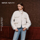 MISS SIXTY【90%鴨絨】羽絨外套女牛仔拼接呢料小香風(fēng)優(yōu)雅保暖 米白 M