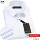 富紳白色藍條紋男士夏季新款短袖襯衫中青年商務(wù)休閑半袖襯衣加大 短袖DD-CB321S 38