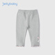JELLYBABY女童打底褲春春款兒童春裝條紋嬰兒童裝長(cháng)褲一歲寶寶褲子春季外穿 花灰 120